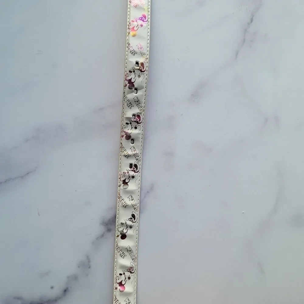 Minnie mouse 90s irridescent thin belt xl